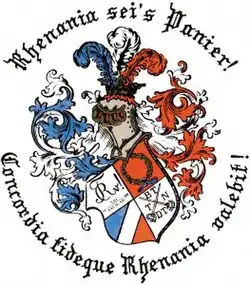 Wappen des Corps Rhenania Freiburg