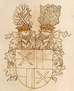 Wappen der (Alt-)Mamming 1594 in der Reichsversammlung von Regensburg anwesenden Fürsten