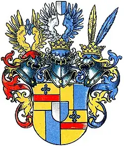 Wappen der Freiherren von Bodelschwingh-Plettenberg im Wappenbuch des Westfälischen Adels