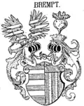 Vereinigtes Wappen derer von Brempt-Brent nach Blažek[12]