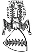Wappen derer von Exterde bei Siebmacher (1870)