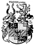 Wappen derer von Franzin von Zinnenberg (1650)