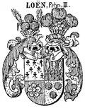 Wapen der Freiherren von Loën III. in Siebmachers Wappenbuch