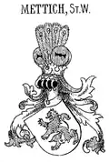 Stammwappen derer von Mettich (Variante II)