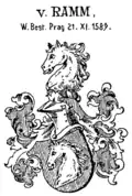 Stammwappen derer von Ramm von 1589 in Siebmachers Wappenbuch