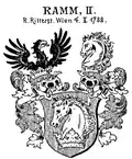 Wappen der Edlen von Ramm von 1788 in Siebmachers Wappenbuch