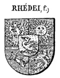 Gräfliches Wappen derer von Rhédei von 1808 bei Johann Siebmacher