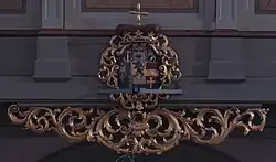 Das Wappen von Friedrich Wilhelm Graf zu Solms-Braunfels in der Ev.-ref. Kirche in Wölfersheim