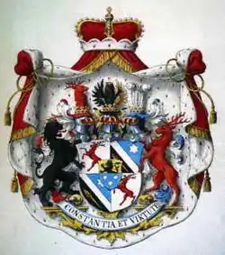 Wappen der Fürsten zu Eulenburg und Hertefeld (1900)