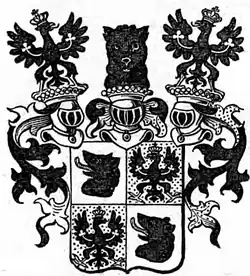 Wappen der Grafen von Egloffstein zu Arklitten 1786
