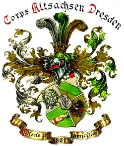 Wappen des Corps Altsachsen zu Dresden