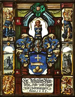 Wappenscheibe Johann Bondeli (Bundeli) von 1642