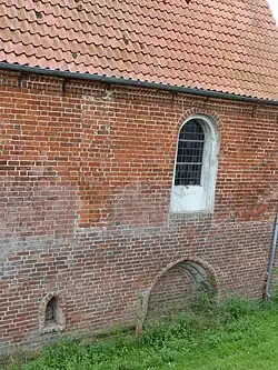 Vermauertes Nordportal an der Deichseite