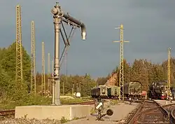 Der im Jahr 2010 wiederaufgebaute Wasserkran