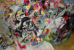 Komposition VII von Wassily Kandinsky; 1913; Tretjakow-Galerie (Moskau)