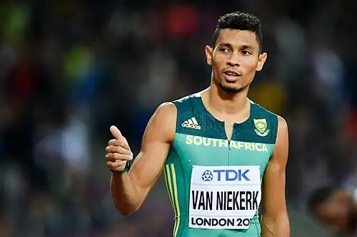 Vizeweltmeister Wayde van Niekerk, Südafrika