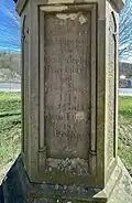 Inschrift: Baudenkmal Wegekreuz (1880)