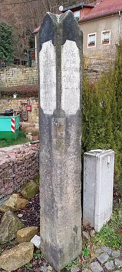 Wegweisersäule Postelwitz Zahnsberg