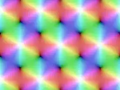 Weierstraß’sche ℘-Funktion zum Gitter '"`UNIQ--postMath-0000002D-QINU`"' im Bereich '"`UNIQ--postMath-0000002E-QINU`"', die Nullstellen erscheinen schwarz und die Polstellen weiß