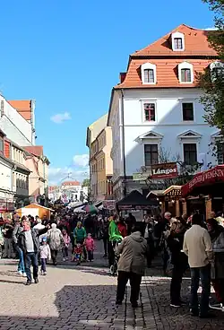 Weinfest Meißen 2018 Blick in die Elbstraße