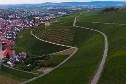 Luftbild der Weinlage