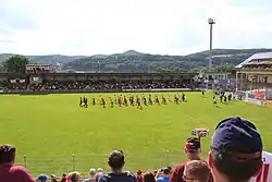 Auflaufen der Mannschaften