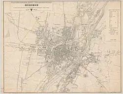 Plan der koenigl. Haupt und Residenzstadt Muenchen, 1858/59 von Gustav Wenng