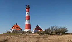 Leuchtturm Westerheversand (Blickrichtung nach Westen)