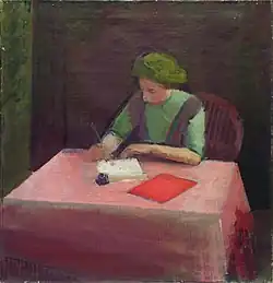 Schreibendes Mädchen, 1913