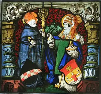 Bernhard von Clairvaux mit Urban I.