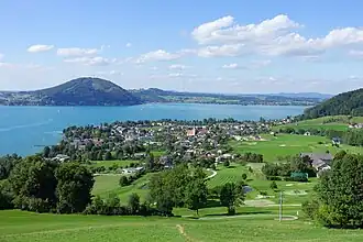 Weyregg, vom Wachtberg aus gesehen