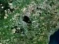 Satellitenbild von Loch Leven