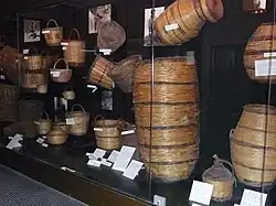 Korbwaren in Museum