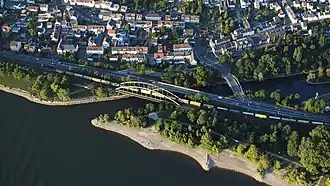 Mündung der Wied in den Rhein