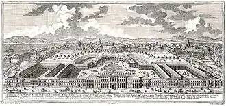 Hofstallungen 1720, Stich nach S. Kleiner