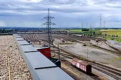 Blick vom Stellwerk auf die Richtungsgruppe