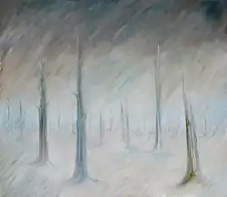 ohne Titel, Gemälde, Öl auf Leinwand, 80 × 70 cm, ca. 1990/91