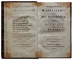 Titel von Wilhelm Meisters Wanderjahre