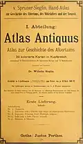 Atlas Antiquus, 1. Lieferung, Titelblatt.