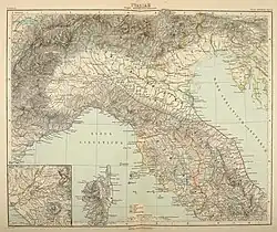 Atlas Antiquus, Tafel 21, Italiae Pars Septentrionalis.