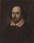 Porträt von William Shakespeare, 1849 nach John Taylor