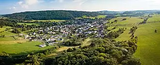 Luftbild der Gemeinde Willmenrod im Westerwald