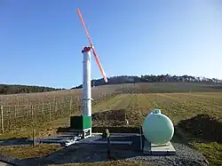 Gasbetriebene Windmaschine.[7]