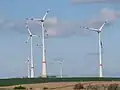 Windpark Galgenberg an der Hohen Straße südlich von Kilianstädten