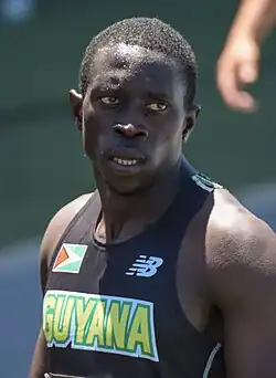 Winston George – ausgeschieden als Siebter in 20,74 s