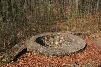 Reste des Rundturms der Wittekindsburg bei Rulle