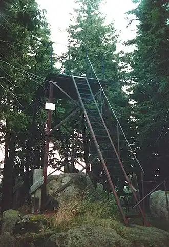 Aussichtsgerüst auf den Wolfsklippen, 2002