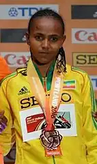 Weltmeisterin Gudaf Tsegay