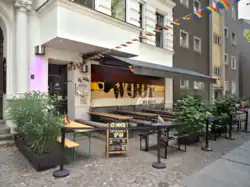 Die schwule Bar Woof in der Fuggerstraße 37, Berlin-Schöneberg. Eine "Bear" bar.