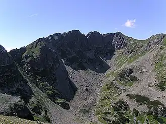 Blick von dem Gipfel des Mnich